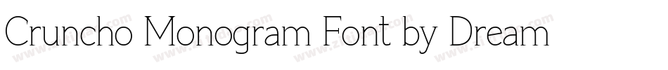 Cruncho Monogram Font by Dreamink (7NTypes)字体转换